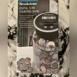 Brookstone Digital Coin Counting Bank